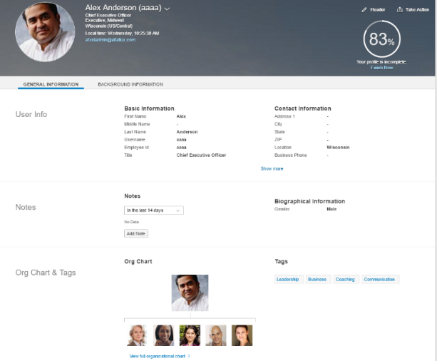 SAP SuccessFactors People Profile