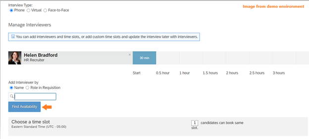 SAP SuccessFactors Interview Scheduling - 1